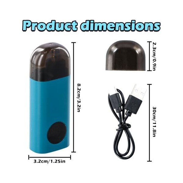 Tondeuse Nez, Tondeuse à Poils de Nez Rechargeable par USB, Tondeuse pour Hommes et Femmes, Coupe Bordures Portable, Imperméa