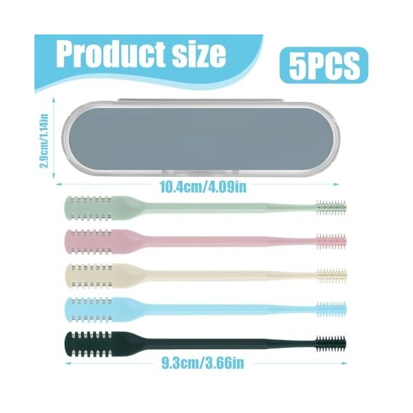 RAMGLYO 5 Pièces Tondeuse Nez 2-en-1, Coupe Poils Nez Manuel pour Hommes et Femmes, Sans Piles