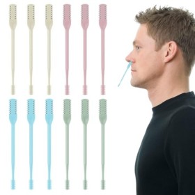 SPORWAY 12 pièces Tondeuse pour poils du nez : tondeuse à poils nasaux 2 en 1, tondeuse à poils nasales double face, tondeuse