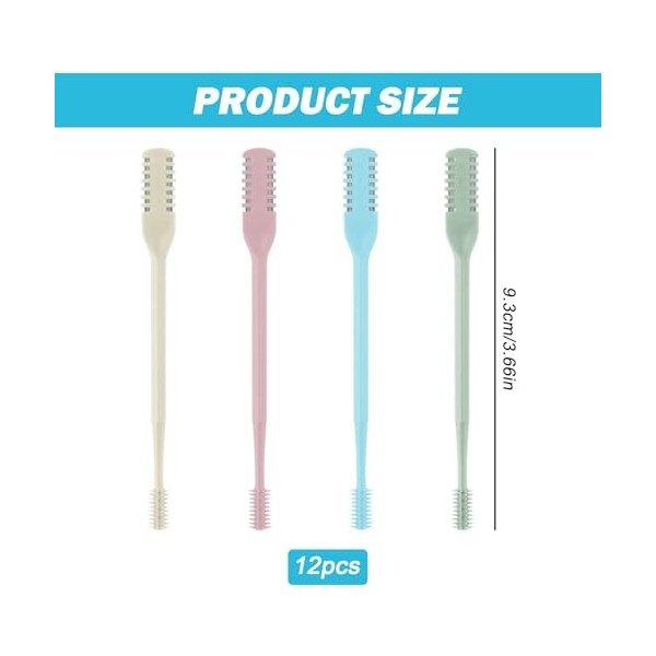 SPORWAY 12 pièces Tondeuse pour poils du nez : tondeuse à poils nasaux 2 en 1, tondeuse à poils nasales double face, tondeuse