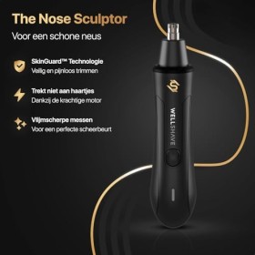 Wellshave Tondeuse nasale Basic - Tondeuse Sourcils et Oreilles - Tondeuse à Cheveux Nez pour Homme