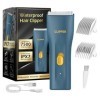Tondeuse Corps Étanche,Tondeuse Intime Homme,Asoir Electriques,Tondeuse Cheveux Hommes,Tondeuse Barbe,Étanche Ipx7 Rechargeab