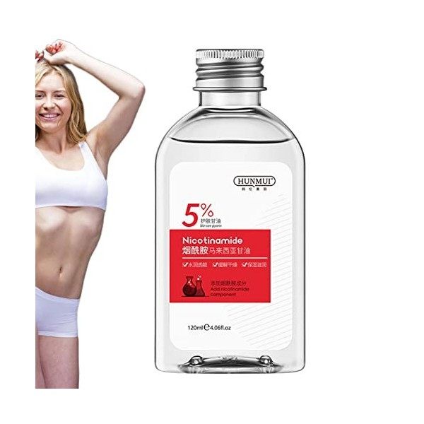 Rainao Hydratant à la glycérine,120 ML dhuile de glycérine hydratante adoucissante Non Collante | Deep Skincare Product Huil