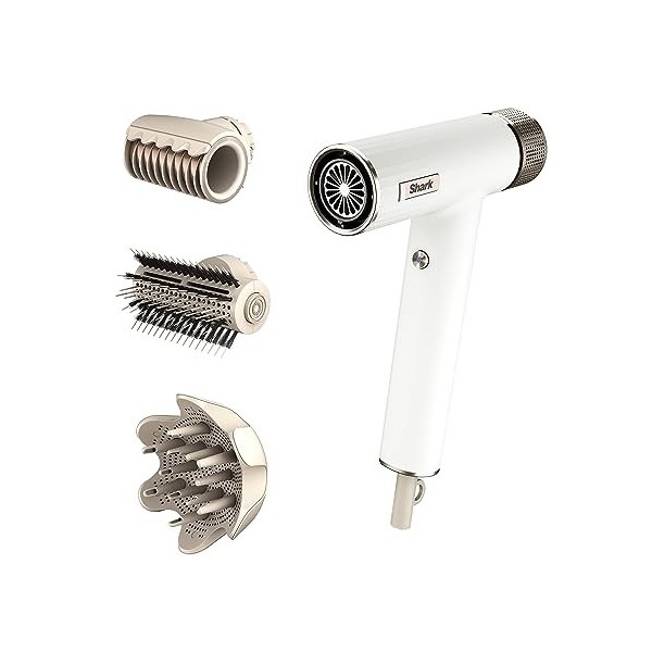 Shark SpeedStyle Sèche-cheveux & Finisseur RapidGloss, pour tous types de cheveux, séchage rapide, sans dommage thermique, io...