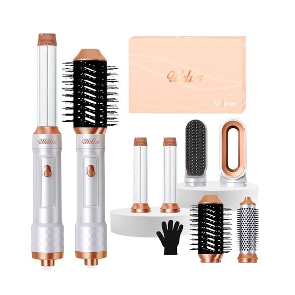 Hair Styler brosse à air chaud 6 en 1, Hot Air Brush