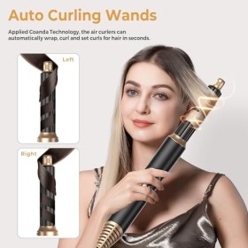 Airstyler 5 en 1 Sèche Cheveux Brosse Soufflante & Ionique Brosse Chauffante Brushing Boucleur a Cheveux Peigne Chauffant Lis