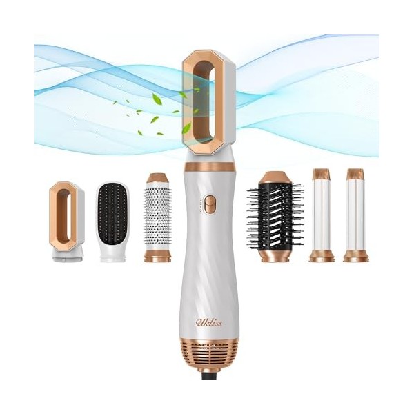 Air Styler 6 en 1, OKWRAP Brosse Soufflante Haarstyler set