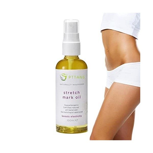 Huile de Massage | 50 ml/100 ml dhuile corporelle pour les vergetures - Ingrédients naturels Alléger les vergetures Soin Sci