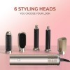 Air styler 5 en 1 magic twist cheveux Hair Styler Avec 5 Accessoires, Seche Cheveux, Fer a Boucler, Brosse Soufflante, Brosse