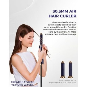 Hair Styler Set 6 en 1, UKILSS Airstyler avec SèChe-Cheveux Ionique 1000w, Fer à Friser à Air, Brosses à Lisser Cheveux, Bros