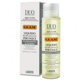 Liquide de Recharge pour Bandages GUAM DUO Cooling - Traitement Rafraîchissant pour Jambes Lourdes et Gonflées - Ingrédients 