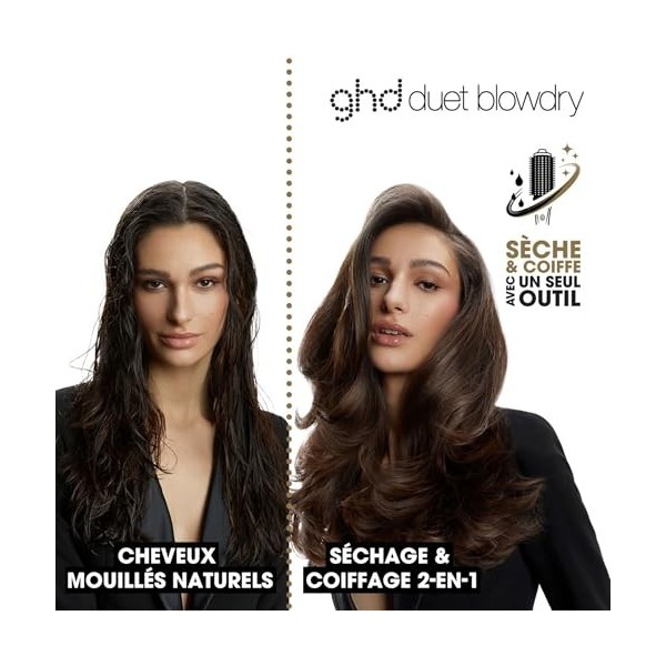 GHD - Duet Blowdry - NOUVEAU - Brosse Soufflante 2-en-1* - Sèche & Coiffe avec 3x plus de volume, sans frisottis, sans dommag