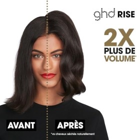 GHD - Brosse Chauffante Volume Noir - 2x plus de volume de la racine à la pointe, Racines Décollées, Boucles - Diamètre 32 