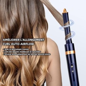 Cweixi Brosse Soufflante Air Styler - 6 en 1 Magic Twist Cheveux Air Styler Sèche Cheveux Sèche-cheveux Ionique Haute Vitesse