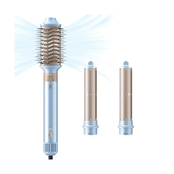 webeauty 3 en 1 Air Styler et Brosse sèche-cheveux, 110 000 tr/min. Brosse à cheveux à ions négatifs, séchage rapide, kit de 