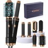 1000W Brosse Soufflante Brushing Set, 6 en 1 Air Styler Seche Cheveux, Brosse Chauffante, Brosse Soufflante,Air Fer À Boucler
