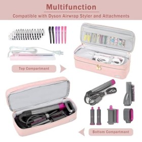 Étui Compatible avec brosse revlon cheveux soufflant,Dyson Airwrap Styler,Shark FlexStyle,Hot Tools,Sac de Rangement pour Bro