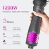 Brosse Chauffante Soufflante et Volumisante 1200W, [2024 nouveau] Brosse Thermique, One-Step Brosse Coiffante, Sèche-cheveux,