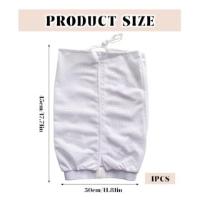 JAMSSOW Bonnet de plopping en filet pour cheveux bouclés, pour cheveux bouclés, avec cordon de serrage, réutilisable, pour ch