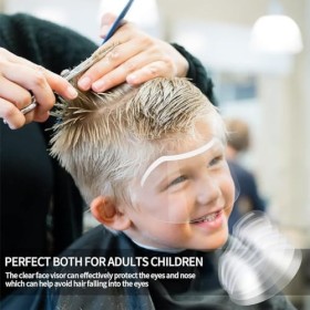 LYQNIHOB Lot de 25 Boucliers de Douche, Visières Protectrices pour le Visage, patchs de protection des yeux doux et transpare