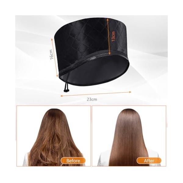 LOPHE Casques Chauffant Cheveux Bonnet Chauffant, Casque Chauffant Cheveux Vapeur Soin, Bonnet chauffant cheveux pour Soins C
