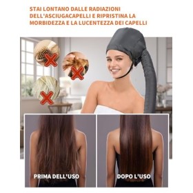 LUNEKUCK Accueil Sèche-Cheveux Casque Thermique Capuchon de Sèche-Cheveux Cap Sèche-Cheveux pour Sèche-Cheveux Casque Portabl