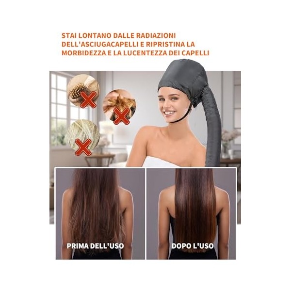 LUNEKUCK Accueil Sèche-Cheveux Casque Thermique Capuchon de Sèche-Cheveux Cap Sèche-Cheveux pour Sèche-Cheveux Casque Portabl