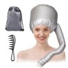 MisFun Casque Seche Cheveux, Bonnet Seche Cheveux Femme, Bonnet Cheveux Secs, Cheveux Secs Rapidement, avec Peigne, Sac de Ra