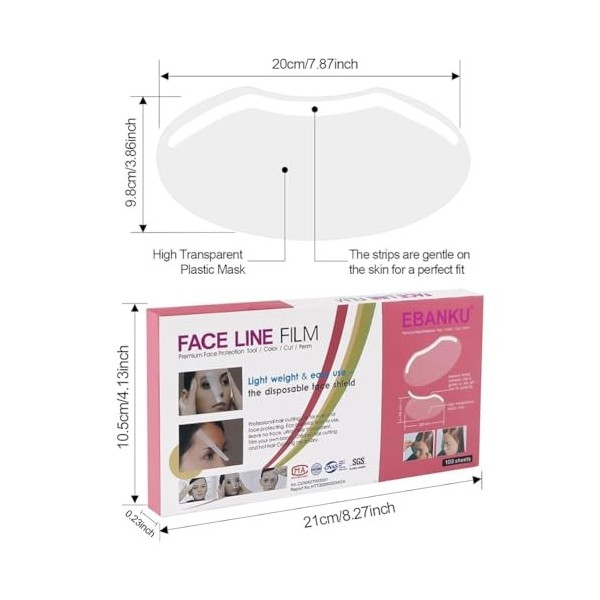 30 Pièce Boucliers de Douche Transparen avec Pinces à épingles Sans Plis, Hairspray Shield, Visières Anti-Buée pour la Coiffu