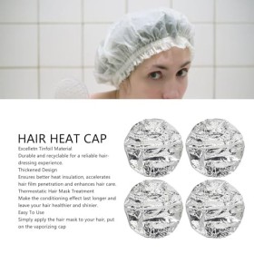 Bonnet Chauffant pour Conditionnement en Profondeur, 10 Pièces, Capuchon de Traitement des Cheveux en Profondeur sans Fil, Ca