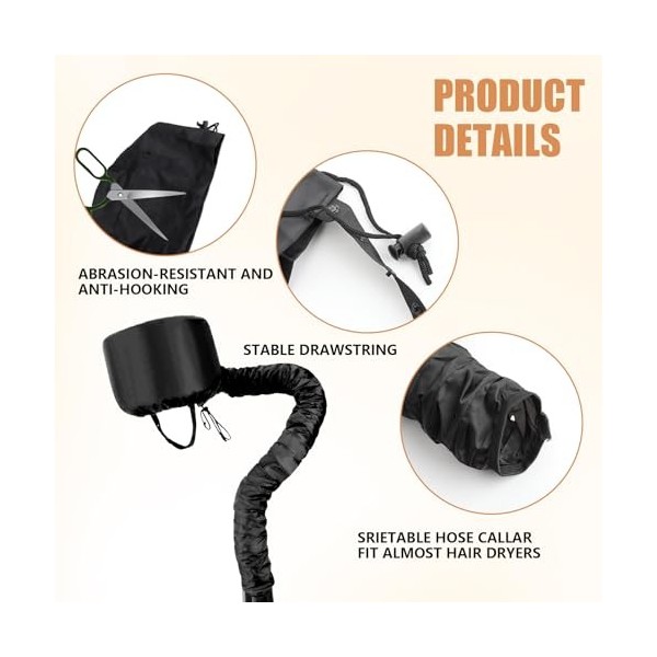 Casque pour Sèche Cheveux,Bonnet de Sèche-cheveux,Casques Chauffants pour Séchage Cheveux e Conditionnant en Profondeur,pour 