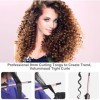Curling Wand, 9mm Ceramic Hair Curler Wand with Adjustable Temperature for Long & Medium Hair, Professional Hair Curler with 