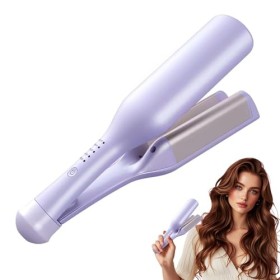 ADDLIVE Fer à Onduler, 32mm Waver Fer à Onduler, Fer à Onduler Wavy, En forme de V fer à Friser avec 5 Températures Réglables