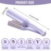 ADDLIVE Fer à Onduler, 32mm Waver Fer à Onduler, Fer à Onduler Wavy, En forme de V fer à Friser avec 5 Températures Réglables