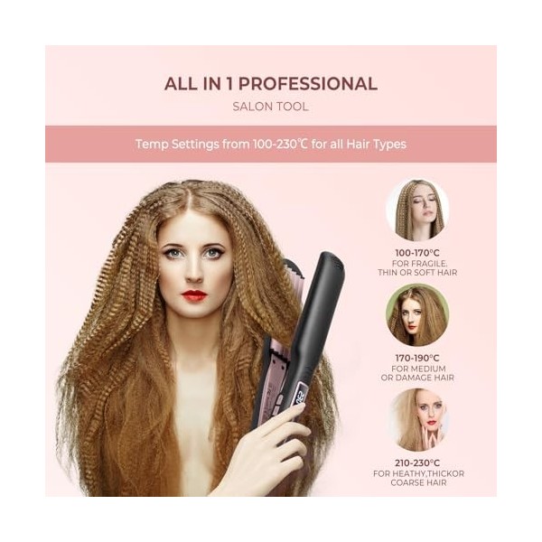 UKLISS Fer à crêper pour cheveux