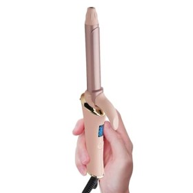 Mini Boucleur de Voyage 19mm, Fer à Friser 5 Temperature Réglable 120-200 ℃, Fer à Boucler Cheveux Court