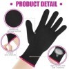 UEAVOID 1 PCS Gants résistants à la chaleur, protection contre la chaleur doux pour les outils de chauffage des cheveux, Salo