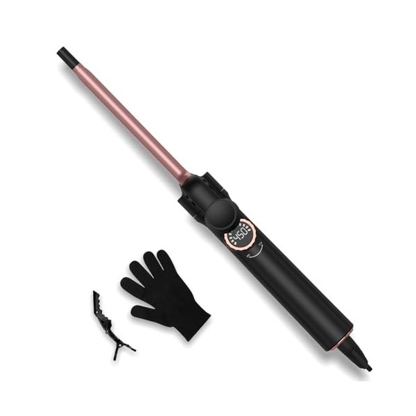 32mm Boucleur a Cheveux, Fer à Friser, Boucleur Cheveux gros Diametre, Fer a Boucler à Chauffe Rapide, 5 Températures de 130 