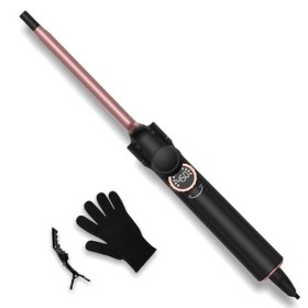 Boucleur a Cheveux Fer à Friser, 9mm ultra-fin Boucleur Multi-Températures, Fer a Boucler à Chauffe Rapide, 5 Températures de