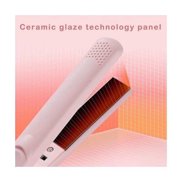 2 - en - 1 Mini double usage Curler, mini céramique Curler, 30 secondes chauffage rapide cheveux courts Mini Curler, Portable