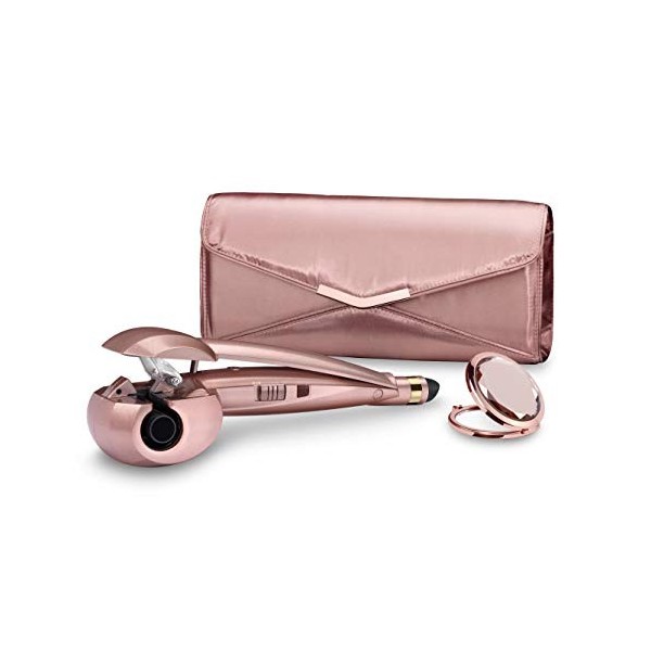 BaByliss Curl Secret Simplicity Coffret cadeau Fast Styler, bigoudi automatique, bouclage facile, or rose