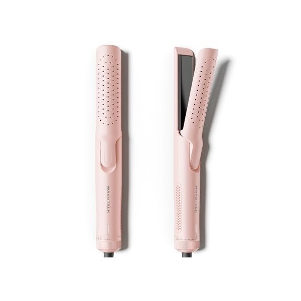 Wavytalk Fer à lisser, Airflow Styler avec de lair de refroidissement à 360° pour fixer les boucles plus rapidement, Lisseur