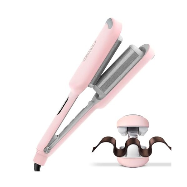 TYMO ROVY Boucleur a Cheveux, 25mm Fers à Onduler pour Grandes Boucles, Convient aux Débutants, Fer a Friser Boucler pour Che