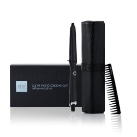 GHD - Coffret Noël Curve Creative Curl Wand - Boucleur Professionnel Noir , Peigne, Gant & Pochette inclus - Wavy & Ondulati