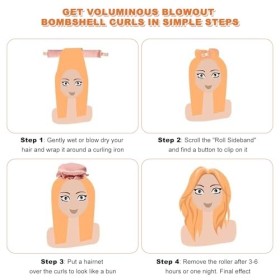 lafo Lot de 3 boucles sans chaleur – Boucles de nuit sans chauffage, cheveux auto-soufflés pour la nuit, antidérapants pour c