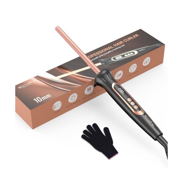 BESTOPE MIX 25mm Boucleur a Cheveux, Boucleur Multi-Températures, Boucleur pour Grosses Boucles, Fer a Boucler à Chauffe Rapi