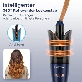 PARWIN PRO BEAUTY Boucleur A Cheveux Automatique 32mm Fer À Friser Rotatif À 360°, Système Innovant Pour Les Boucles, 4 Tempé