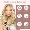Bwaliffury Fer à Boucler 3 en 1, Boucleur à cheveux 25mm, Fer à friser avec pince à rouleaux, Multifonction Petites Boucles I