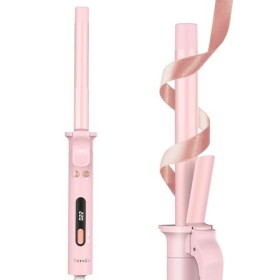 TERVIIIX Fer à boucler rotatif automatique 19mm, Fers à friser pour petites boucles, long cylindre infusé dhuile dargan et 