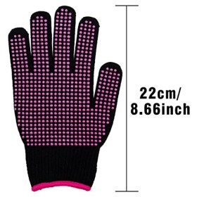 SZXMDKH Gants de coiffure résistants à la chaleur - Gants professionnels résistants à la chaleur avec picots en silicone pour